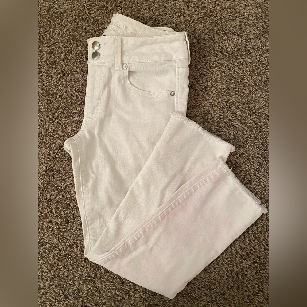 AEO Artist Crop Jean (white) - 6 regular